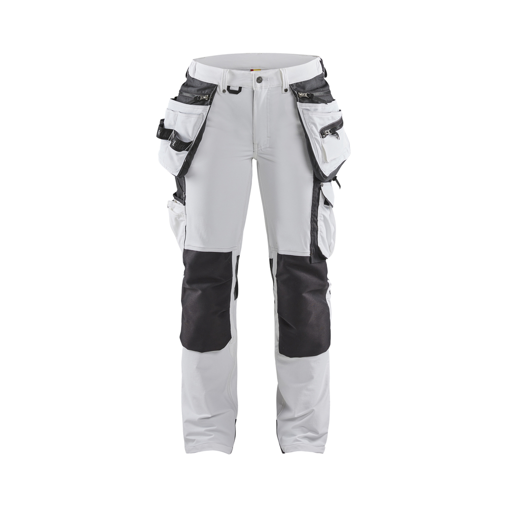 Pantalon peintre stretch 4D femme 7179 Blanc/Gris foncé Blaklader - 717916451098C