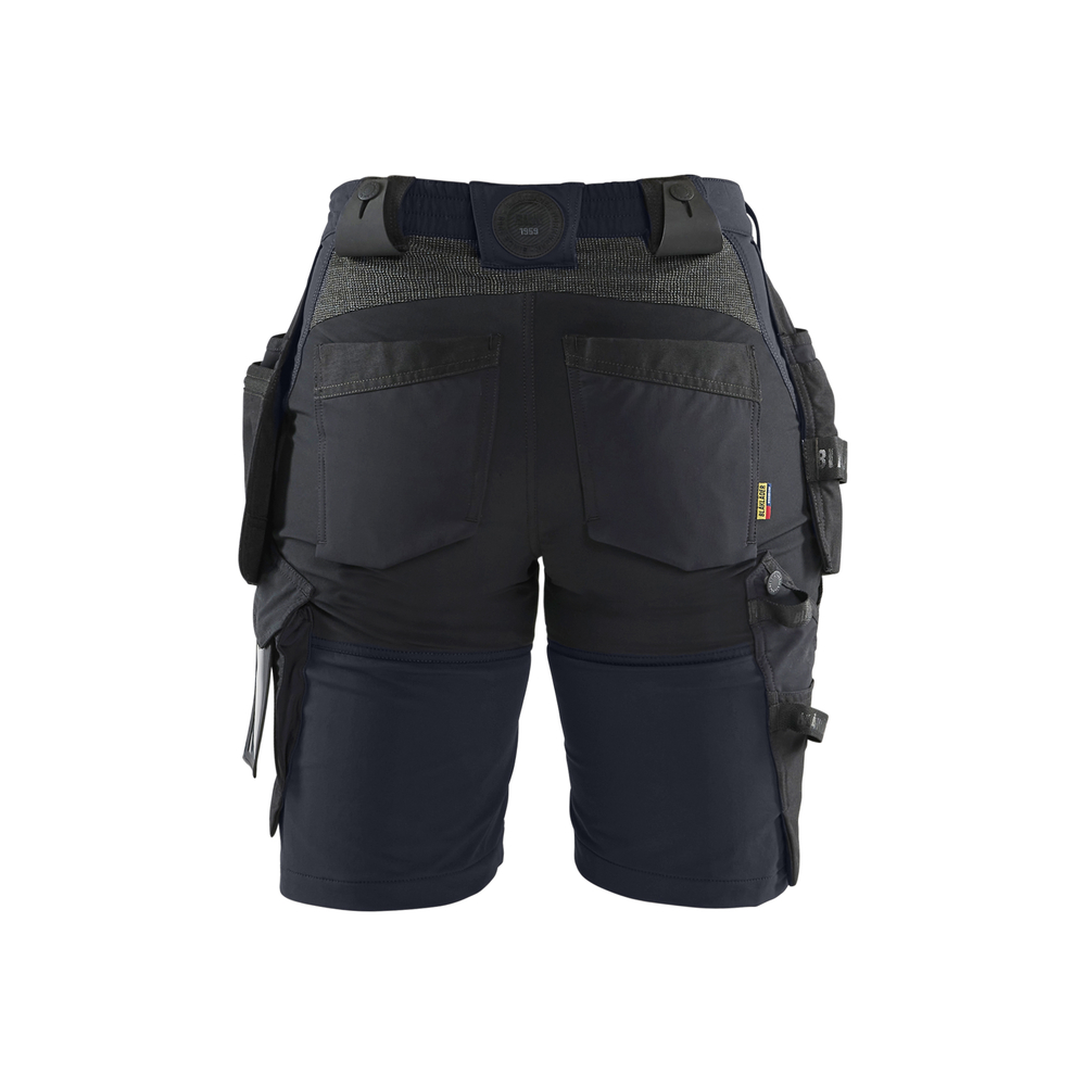 Short artisan stretch 4D femme 7183 Marine foncé/Noir Blaklader - 718316458699C