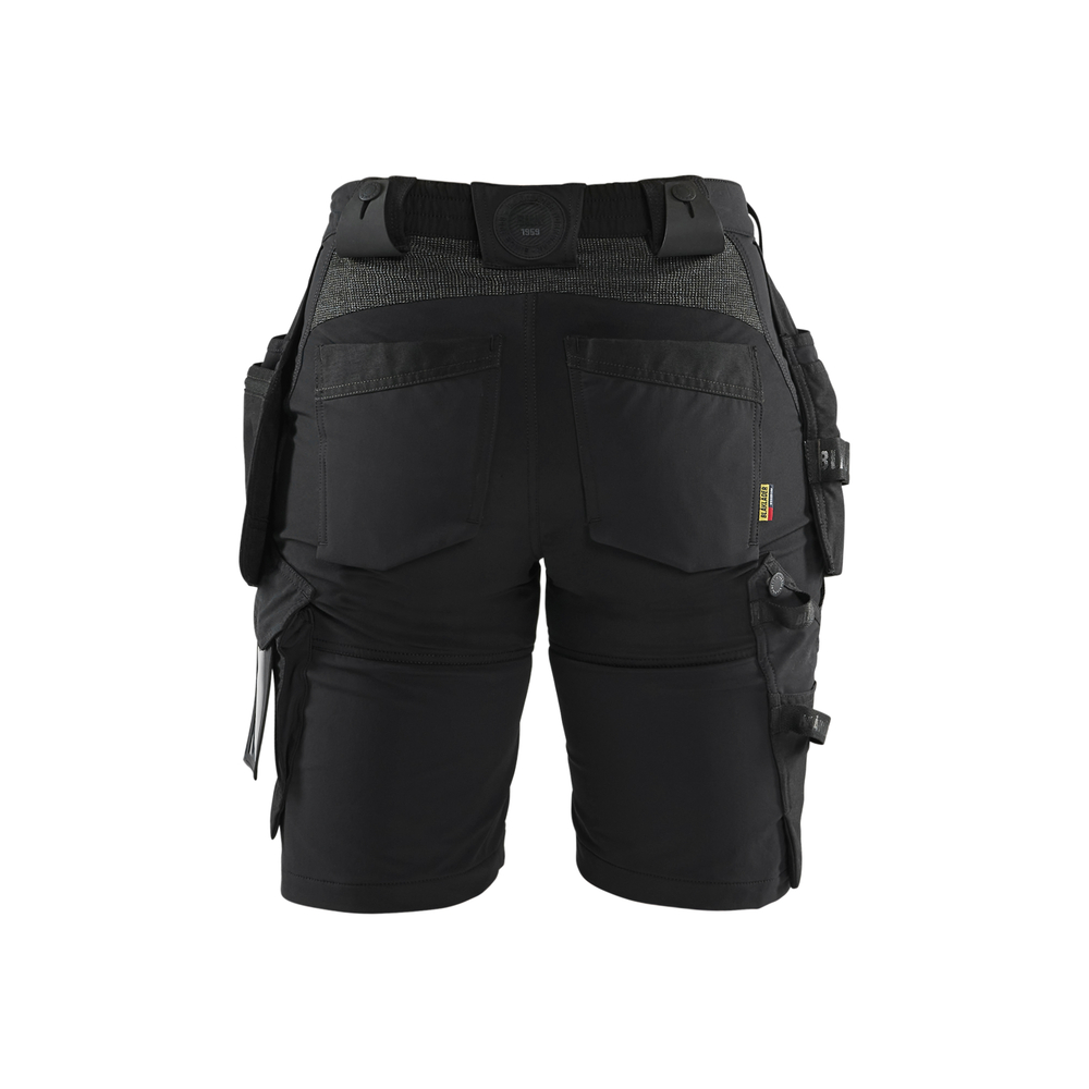 Short artisan stretch 4D femme 7183 Noir/Gris foncé Blaklader - 718316459998C