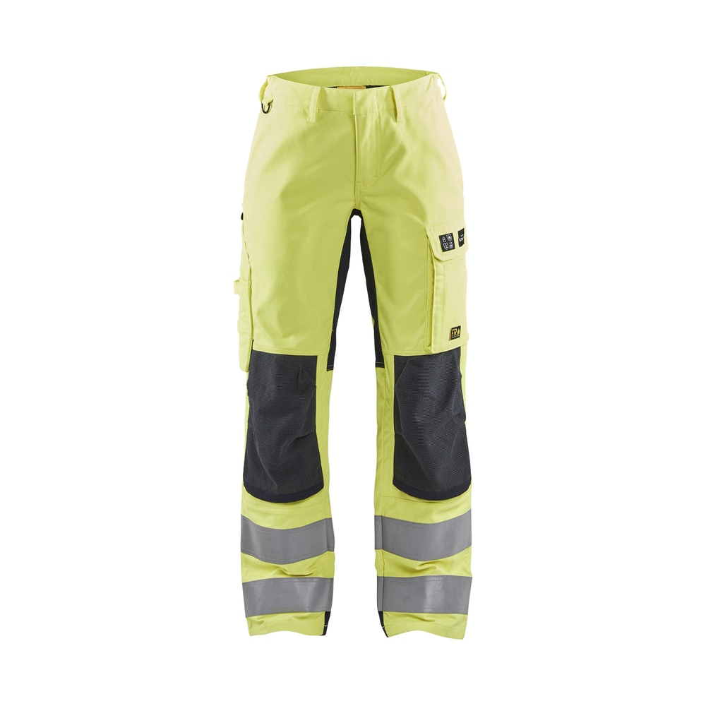 Pantalon multinormes inhérent + stretch femme 7191 Jaune fluo/Marine Blaklader - 719115123389C