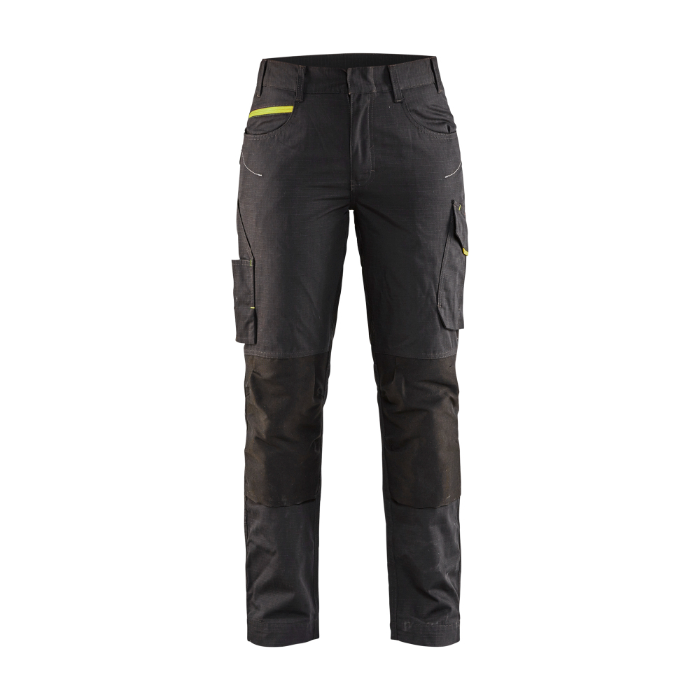 Pantalon maintenance +stretch femme 7195 Noir/Jaune fluo Blaklader - 719513309933C