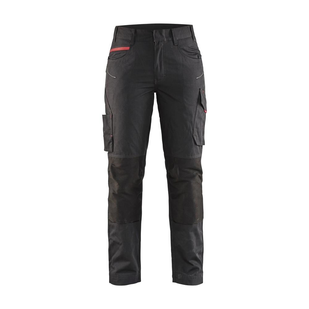Pantalon maintenance +stretch femme Blåkläder 7195 Noir/Rouge Blaklader - 719513309956C