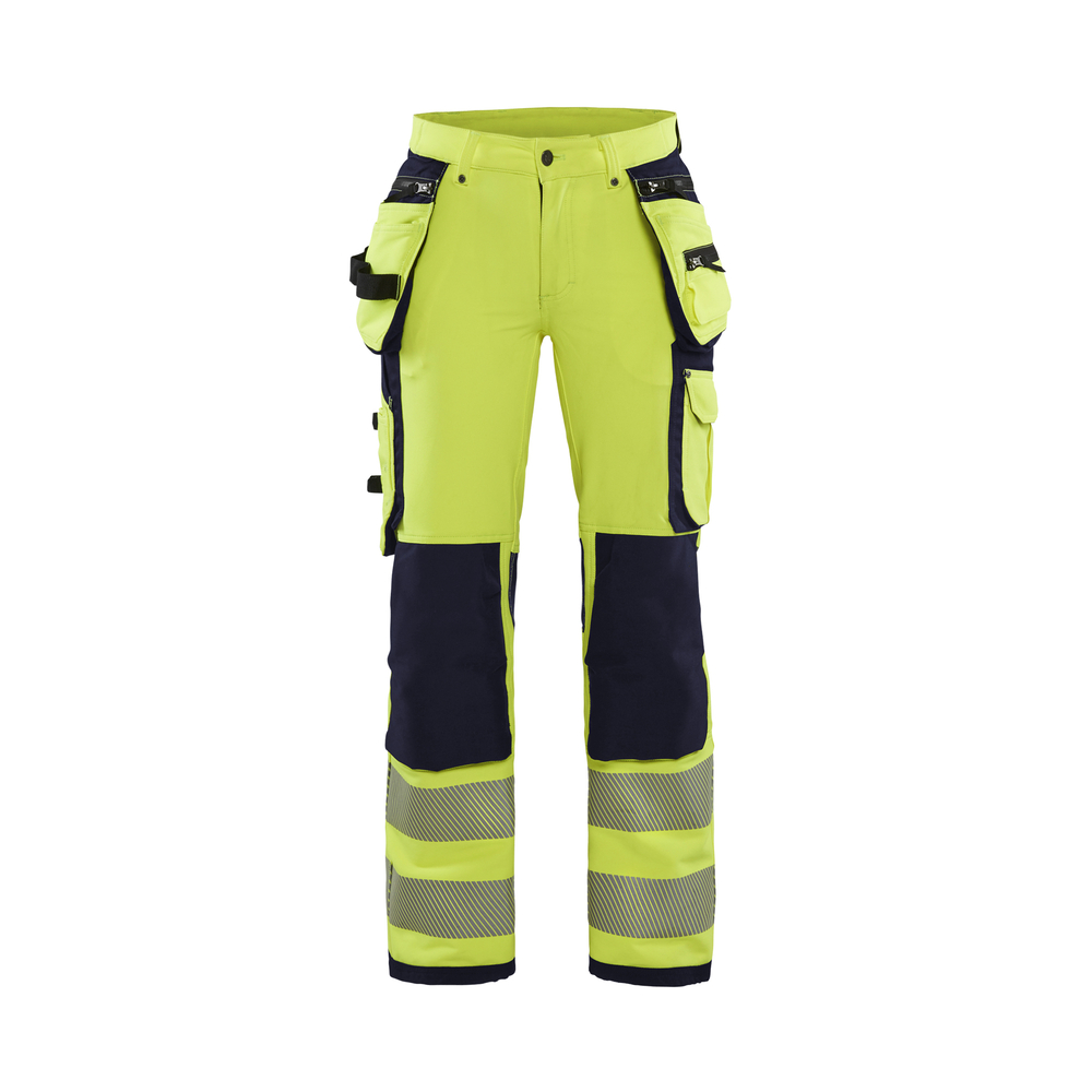 Pantalon stretch 4D haute-visibilité femme 7197 Jaune fluo/Marine Blaklader - 719716423389C