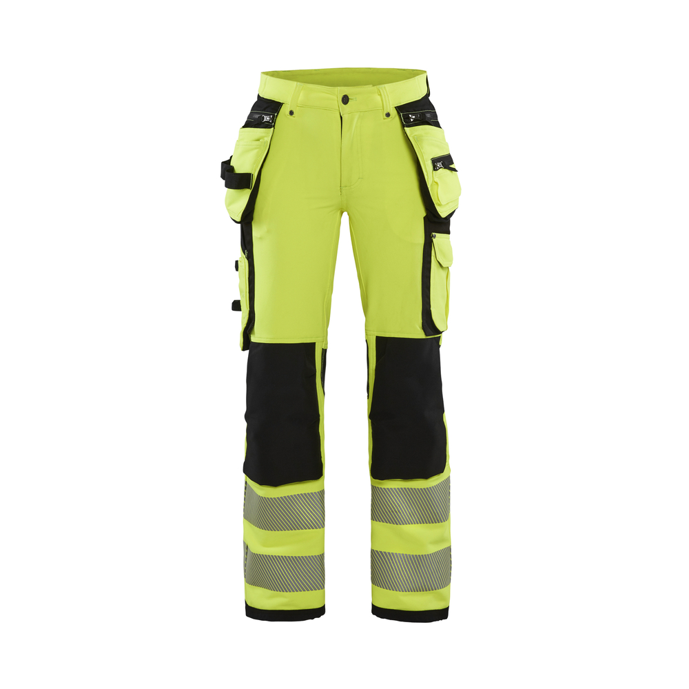 Pantalon stretch 4D haute-visibilité femme 7197 Jaune fluo/Noir Blaklader - 719716423399C