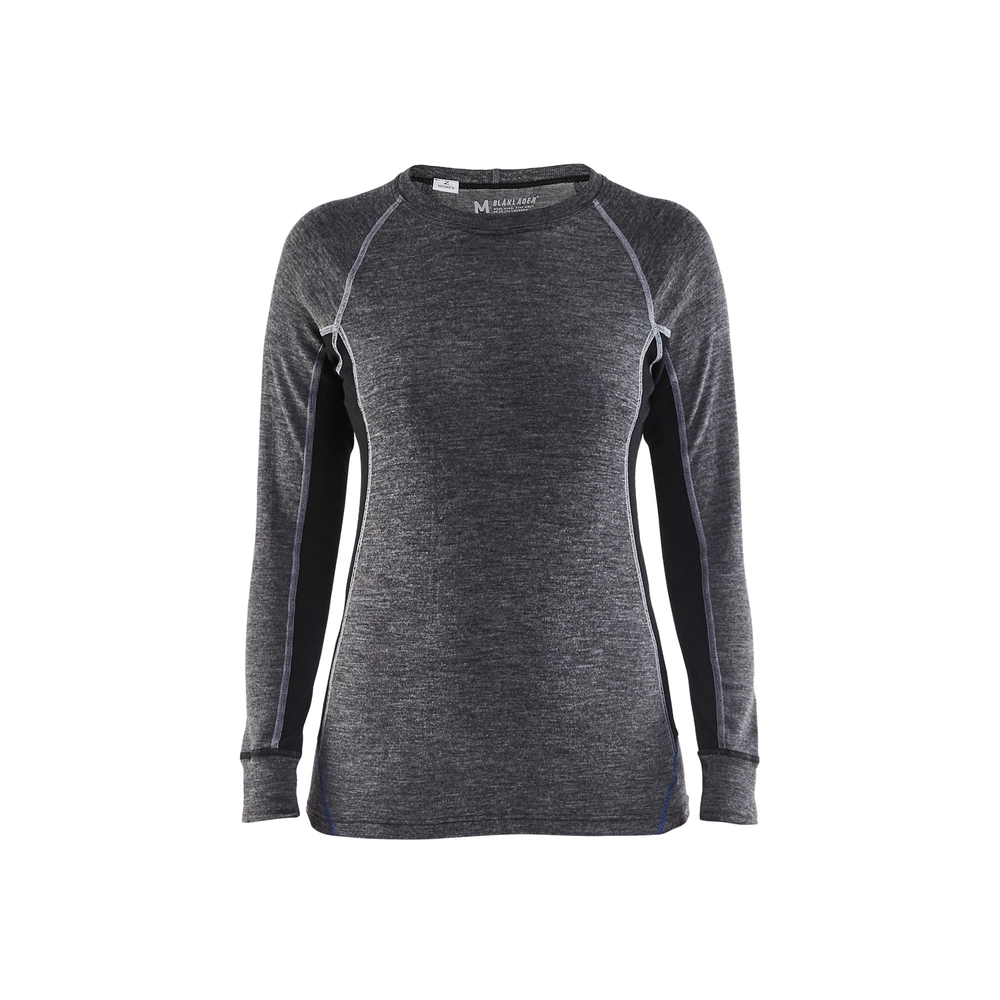 Haut de sous-vêtements WARM femme 7200 Gris moyen/Noir Blaklader - 720017329699
