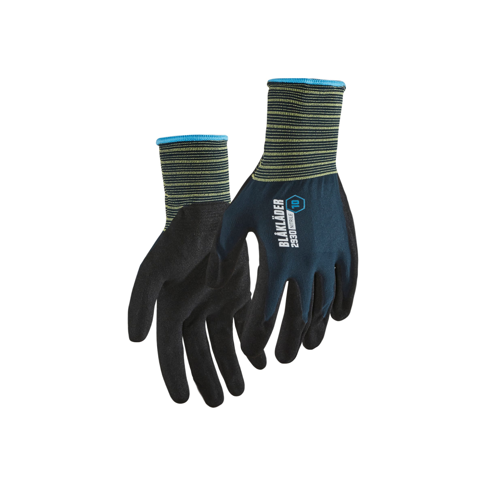Gants de travail enduits en nitrile sablé bleu marine en taille 9 BLAKLADER - 293014578600