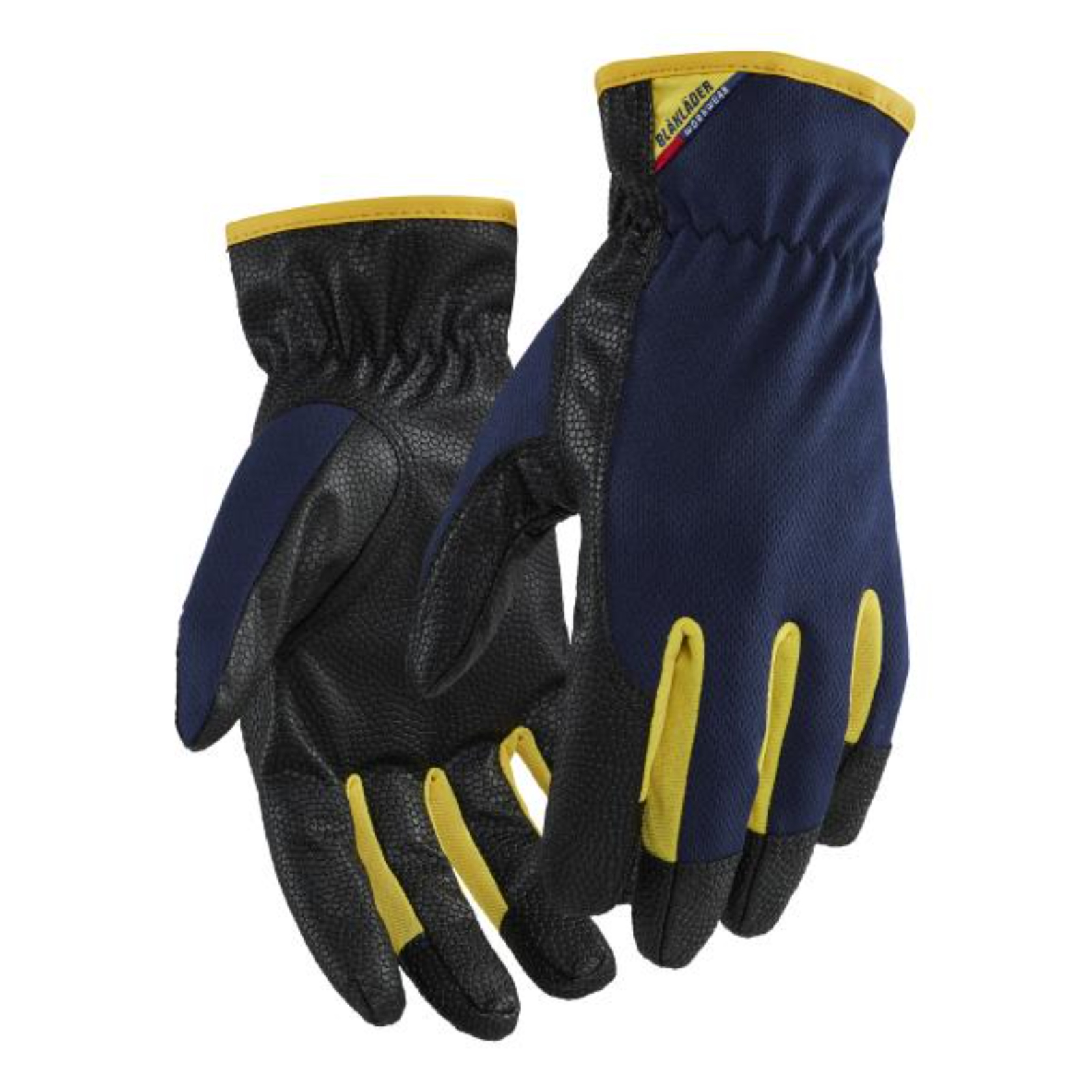 Gants de travail jaune/bleu marine en taille 8 BLAKLADER - 2871147586358