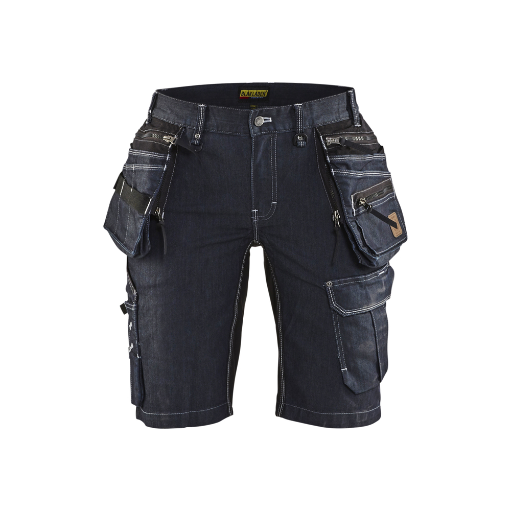 Short X1900 artisan denim stretch 2D femme Blåkläder 7992 Marine/Noir Blaklader - 799211418999C