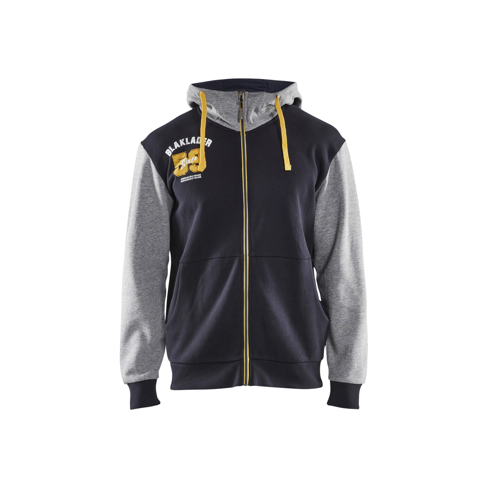 Sweat zippé édition limitée 9406 Marine foncé/Gris chiné Blaklader - 940611578690
