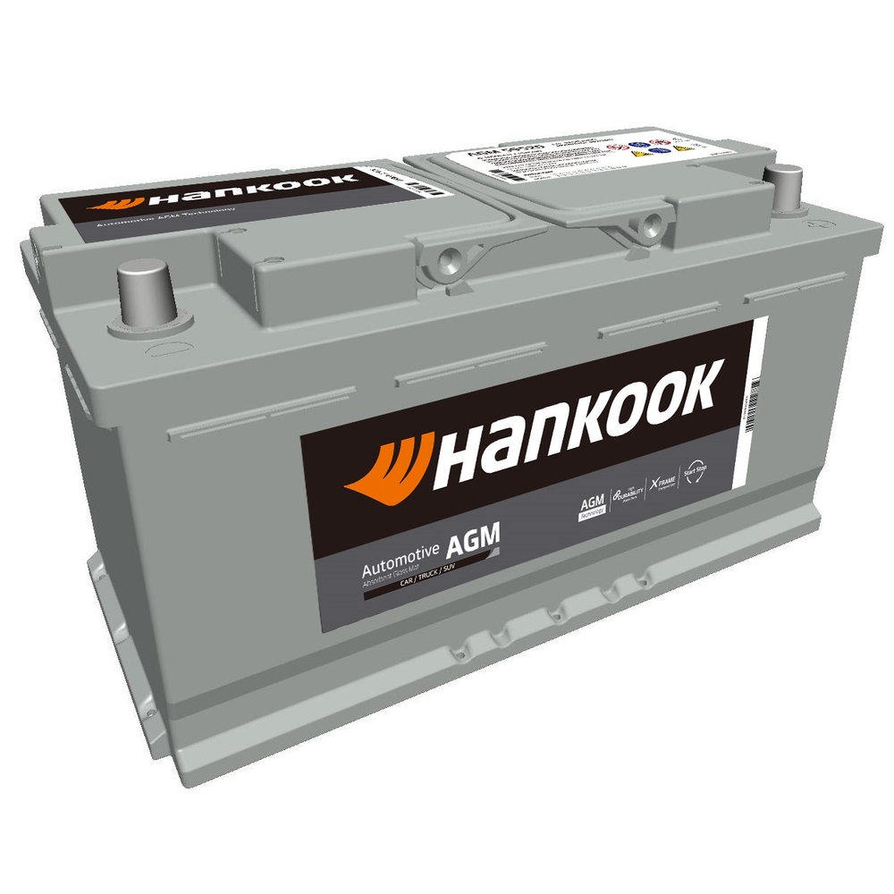 BATTERIE 12V 95Ah 850A 352X174X190 - HANKOOK - AGM 59520