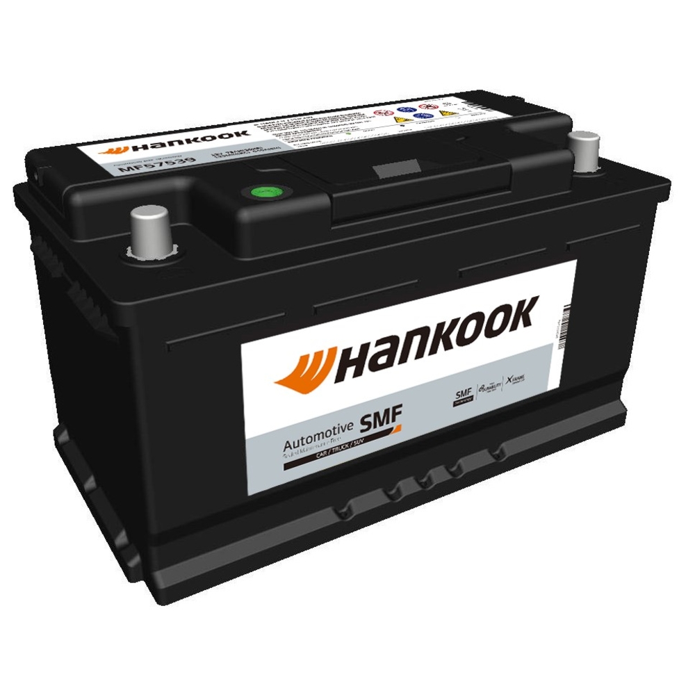 BATTERIE 12V 75Ah 640A 315X174X175 - HANKOOK - MF57539