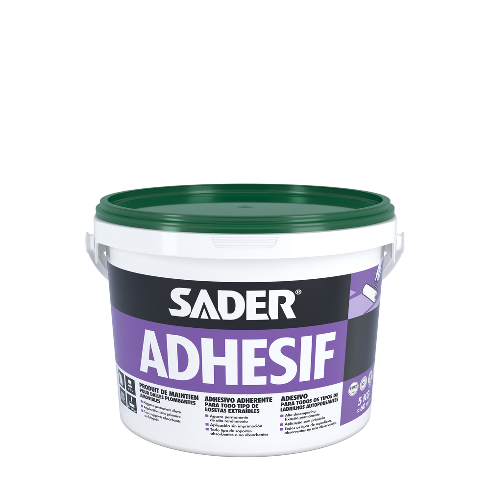 Sader adhésif pour dalles plombantes et moquettes 5kg - SADER - 30046720