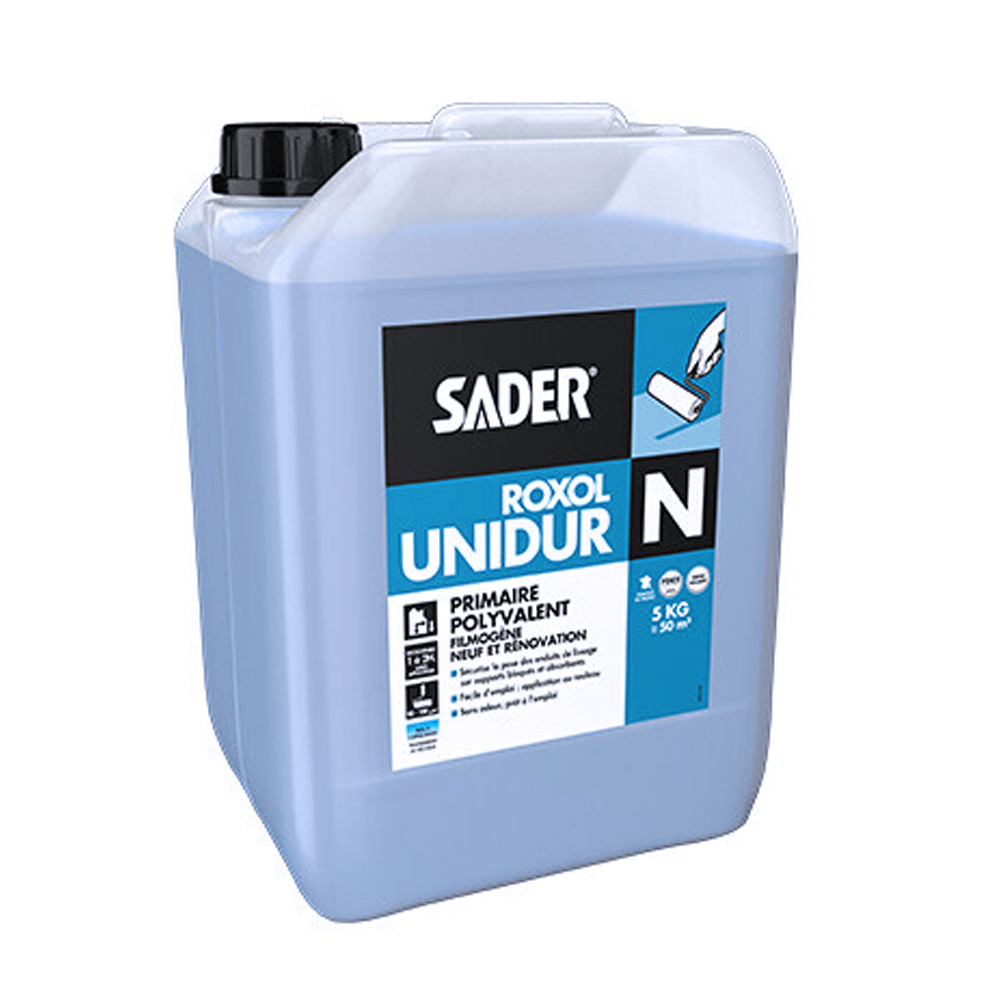 Primaire de sols ROXOL UNIDUR N translucide bleu - 5kg - BOSTIK - 30047914
