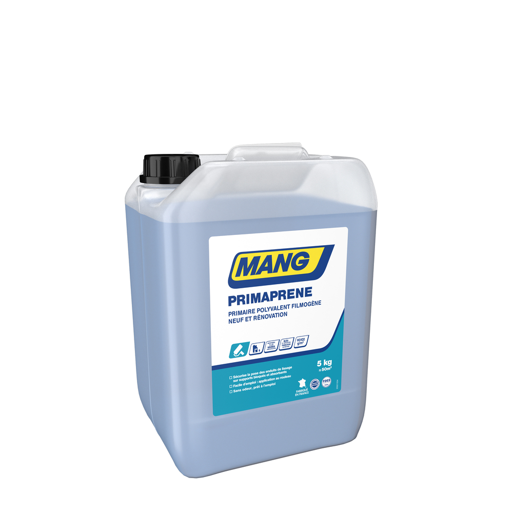 Primaire en phase aqueuse PRIMAPRENE - Translucide bleu 5kg - MANG - 30047917