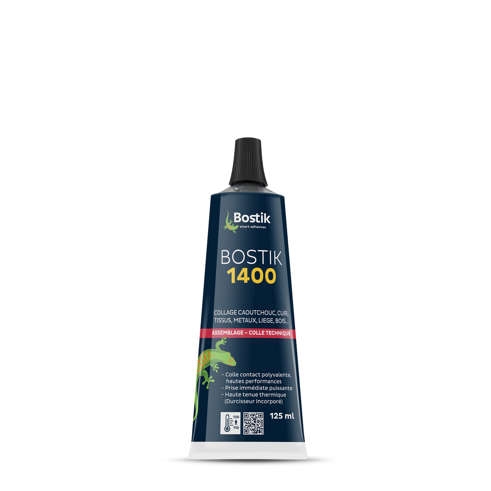 Colle néoprène liquide 1400 Transparente 125ML - Lot de 12 - BOSTIK - 30502930