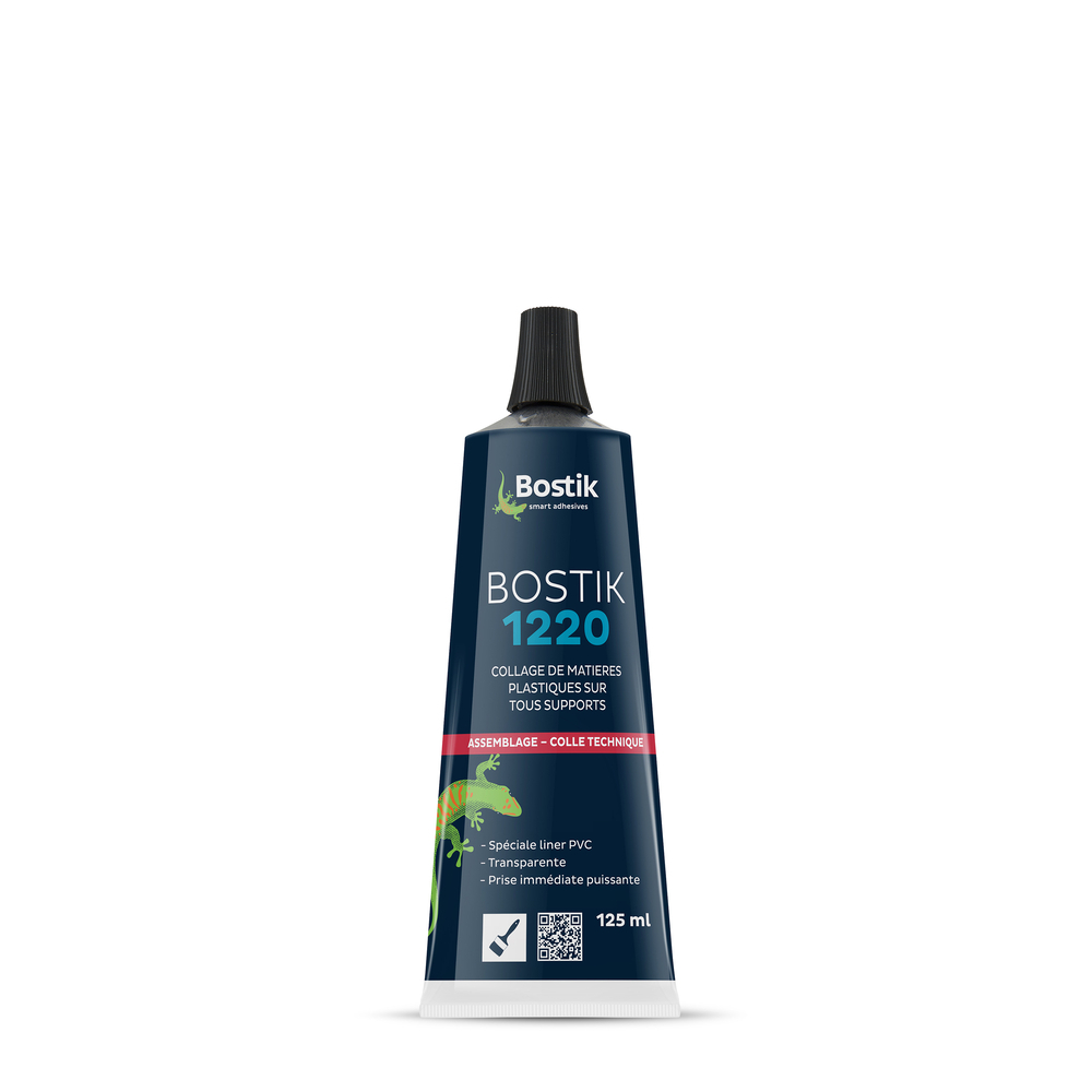Colle néoprène liquide 1220 - Tansparente 125ml - Lot de 12 - BOSTIK - 30503010