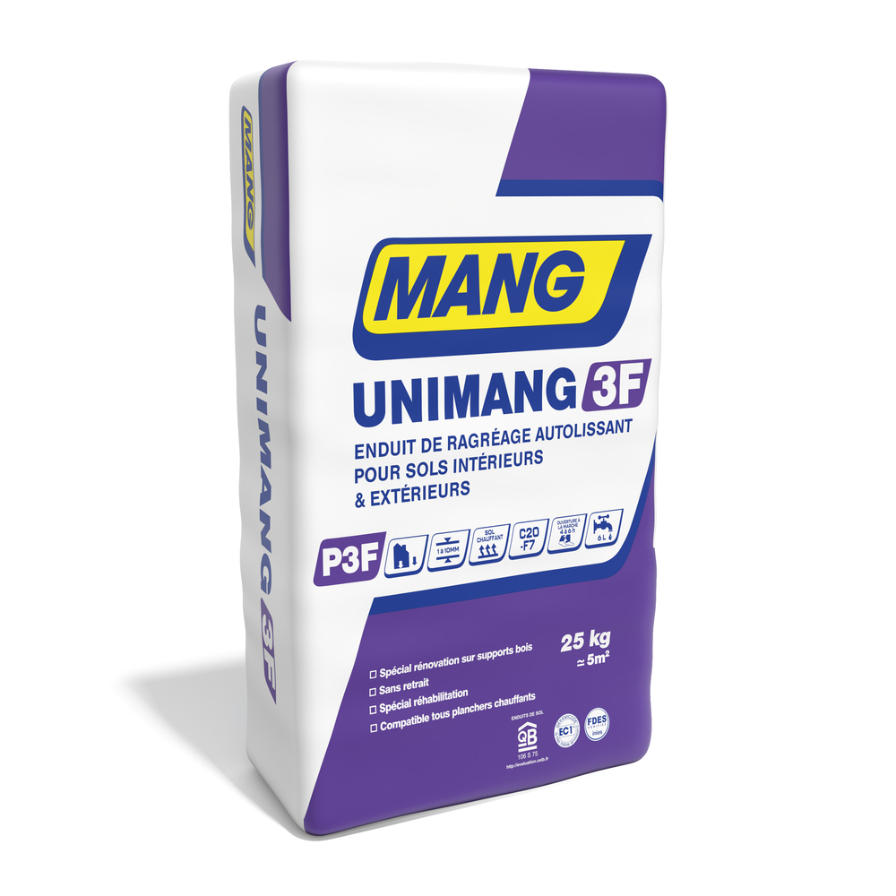 UNIMANG 3F Enduit de ragréages - 25KG - MANG - 30503200