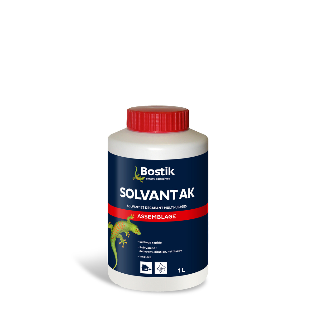 Décapant PVC rigide SOLVANT AK - 1L - Lot de 6 - BOSTIK - 30504940
