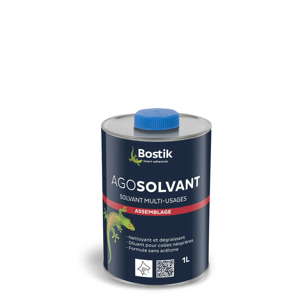 Nettoyant pour colles néoprènes AGOSOLVANT - 1L - Lot de 6 - BOSTIK - 30511310