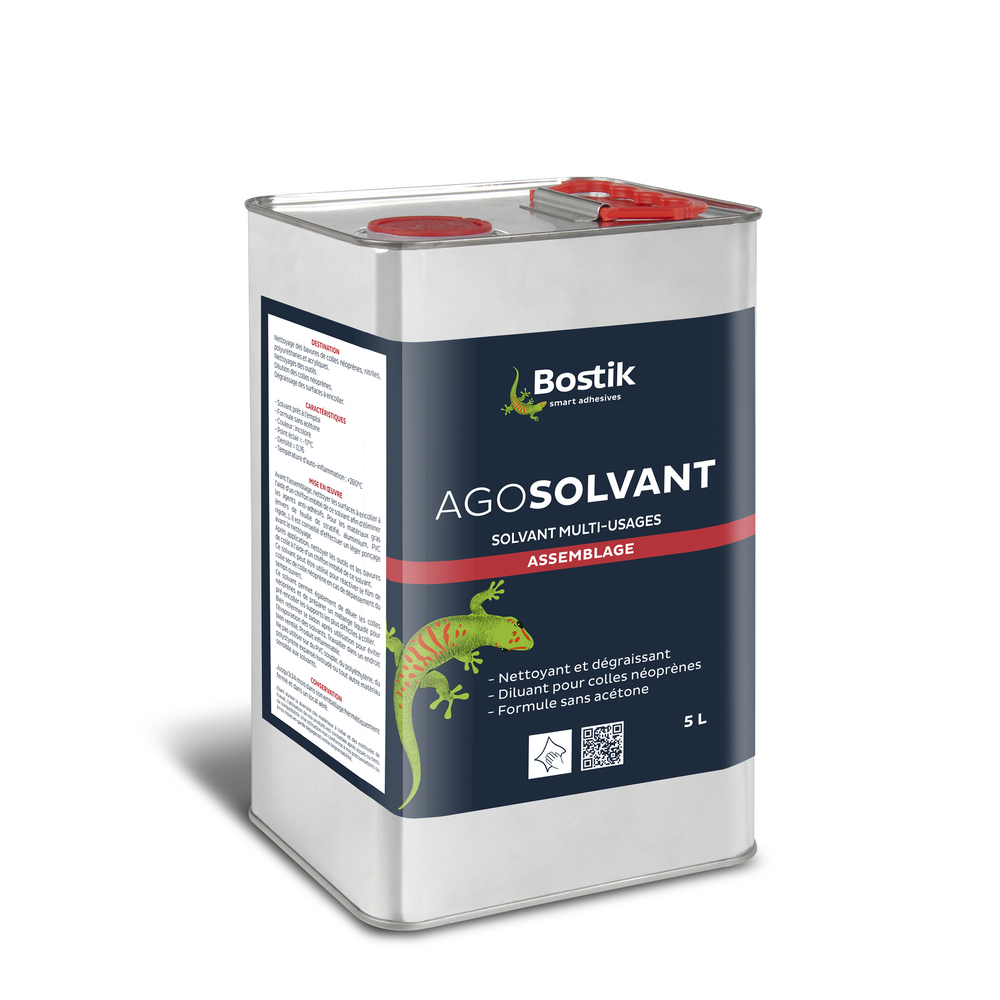 Nettoyant pour colles néoprènes AGOSOLVANT - 5L - BOSTIK - 30511311
