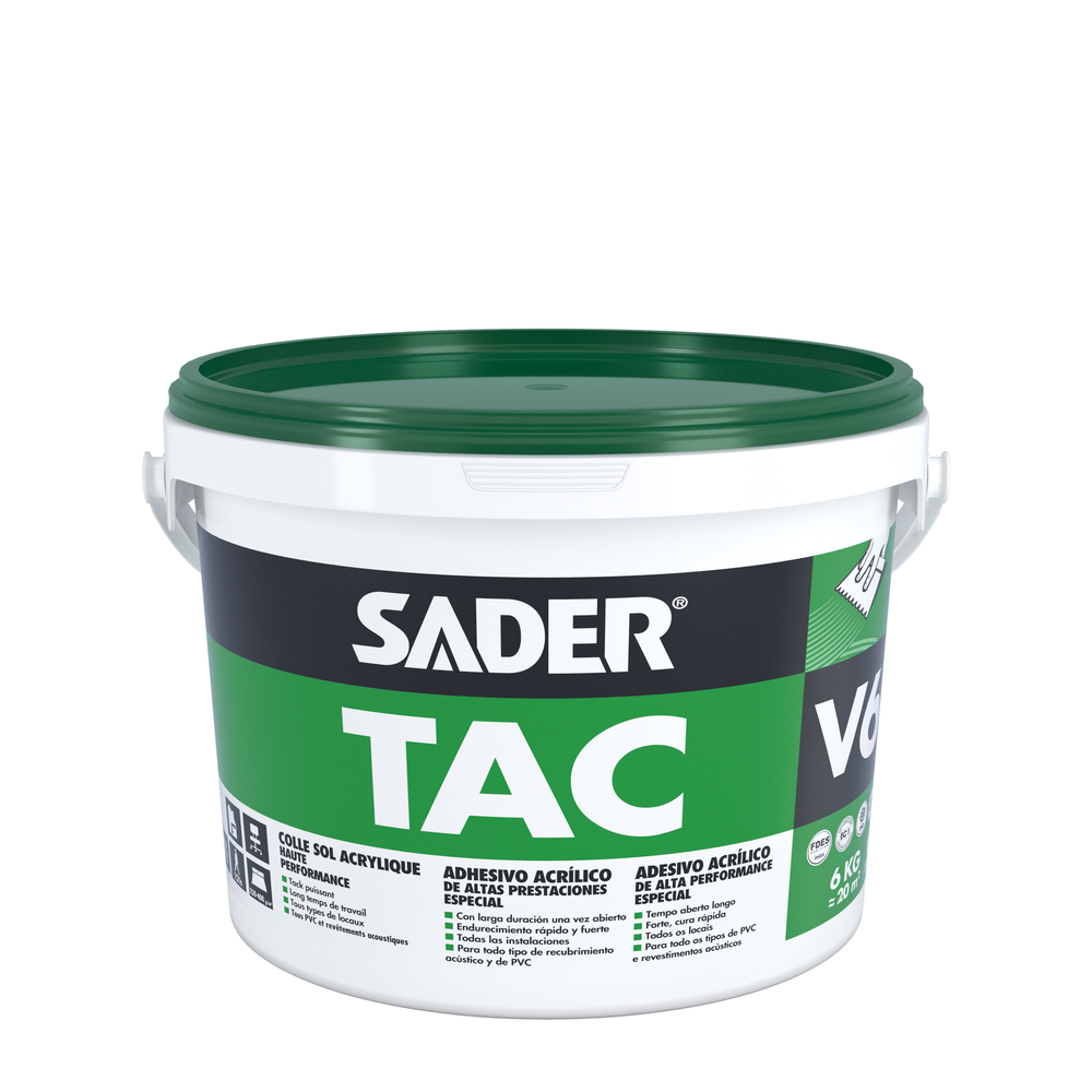 Colle acrylique haute performance SADERTAC V6 - 6KG - SADER - 30600275