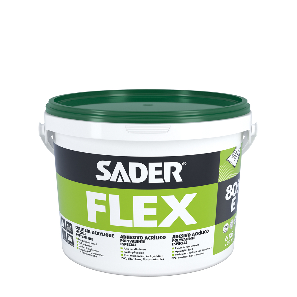 Colle acrylique spécial chantier Saderflex 805E - 6kg - SADER - 30600281
