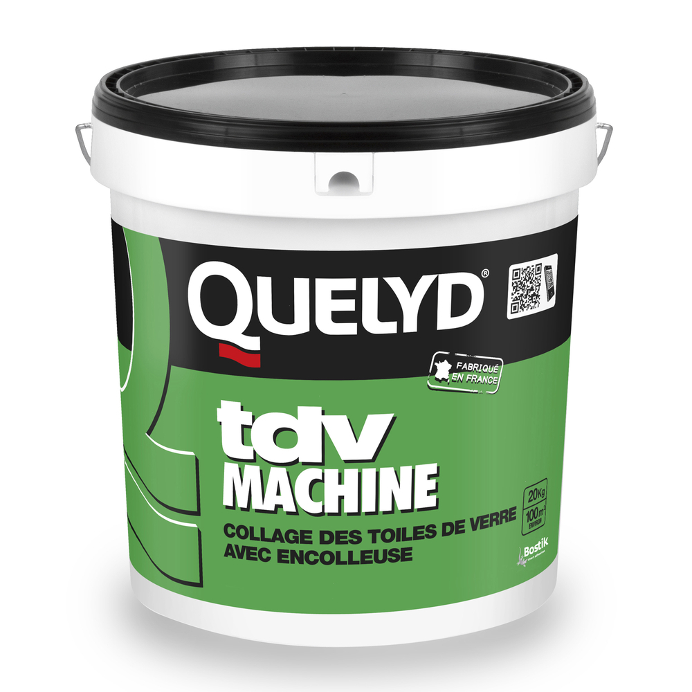 Colle toile de verre TDV machine - Spécial encolleuse - Blanc 20kg - QUELYD - 30602591