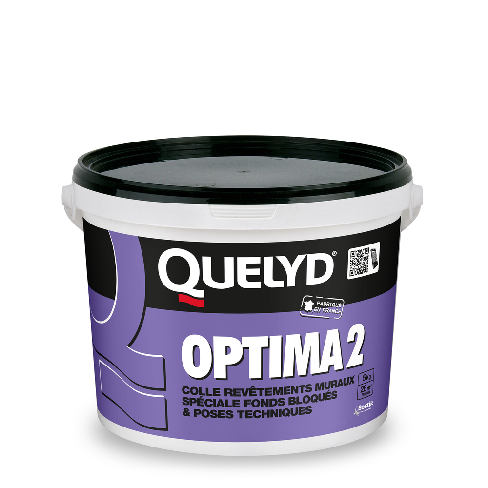 Colle pour revêtements muraux Optima 2 - 5KG - QUELYD - 30602608