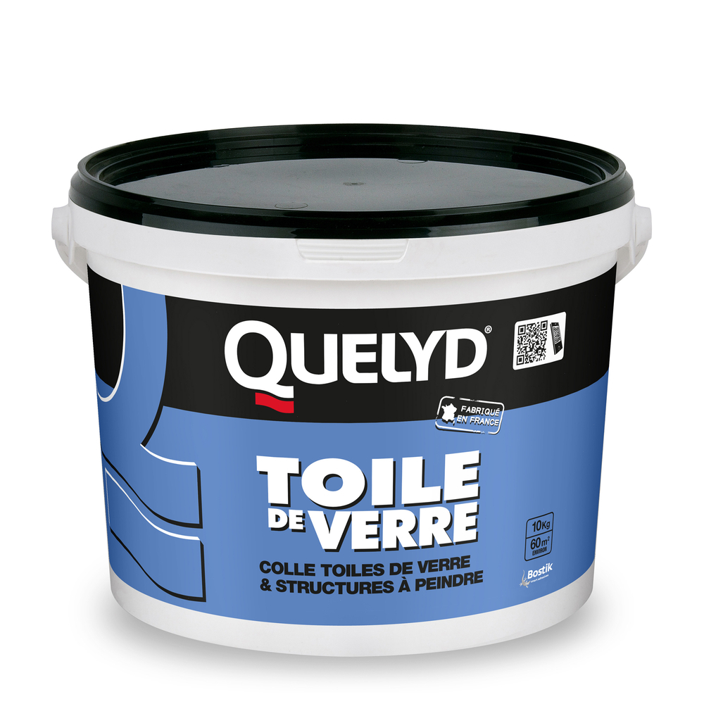 Colle vinylique Spécial toile de verre - Blanc - 10kg - QUELYD - 30602609