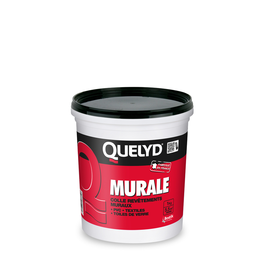 Colle pour revêtement muraux - 1KG - Lot de 12 - QUELYD - 30602611