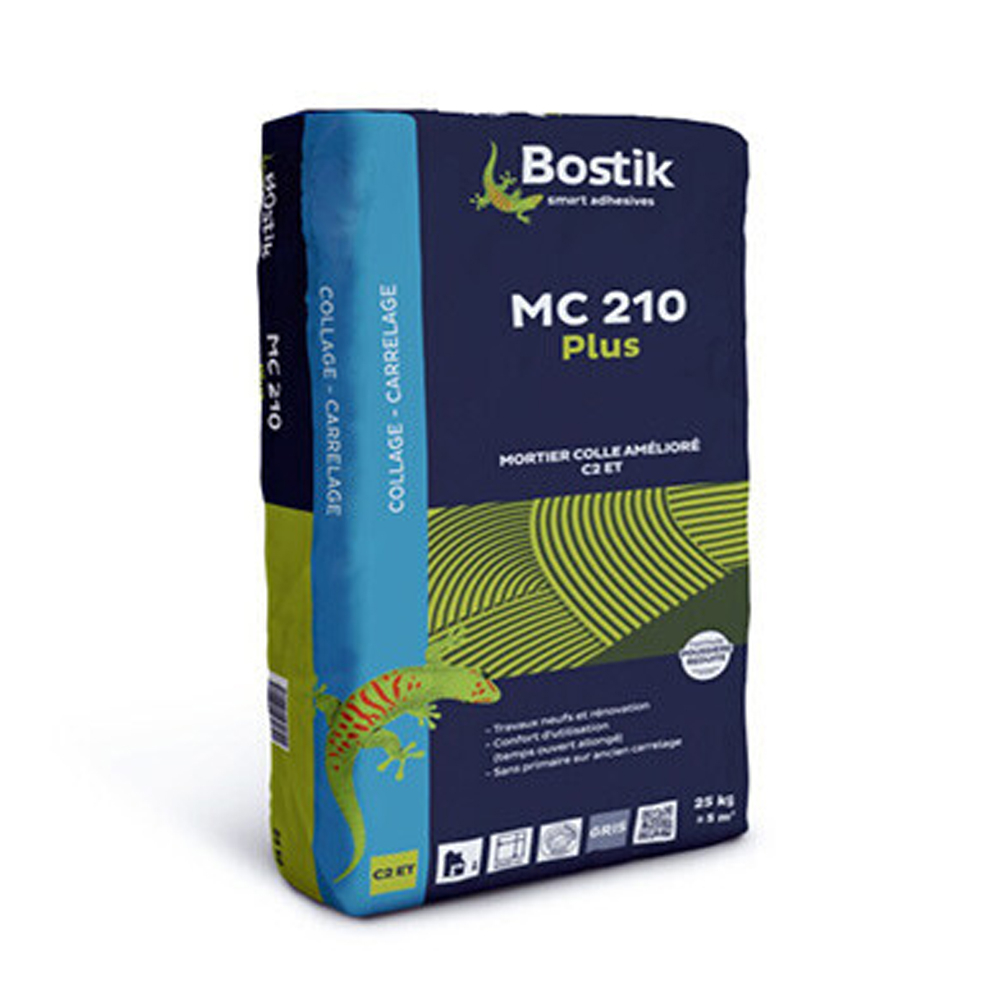 Mortier colle amélioré MC 210 Plus - Blanc - 25 kg - BOSTIK - 30604238
