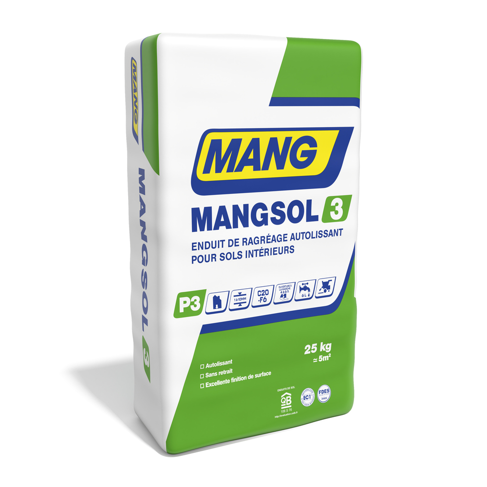 Enduit de ragréages MANGSOL 3 - 25KG - MANG - 30608778