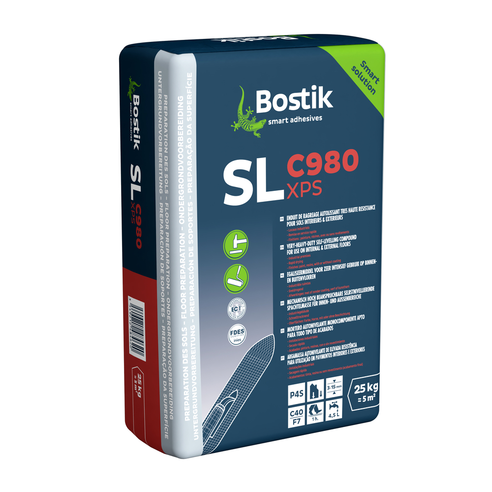 Mortier autolissant P4S SL C980 XPS - Gris - 25kg - BOSTIK - 30615447