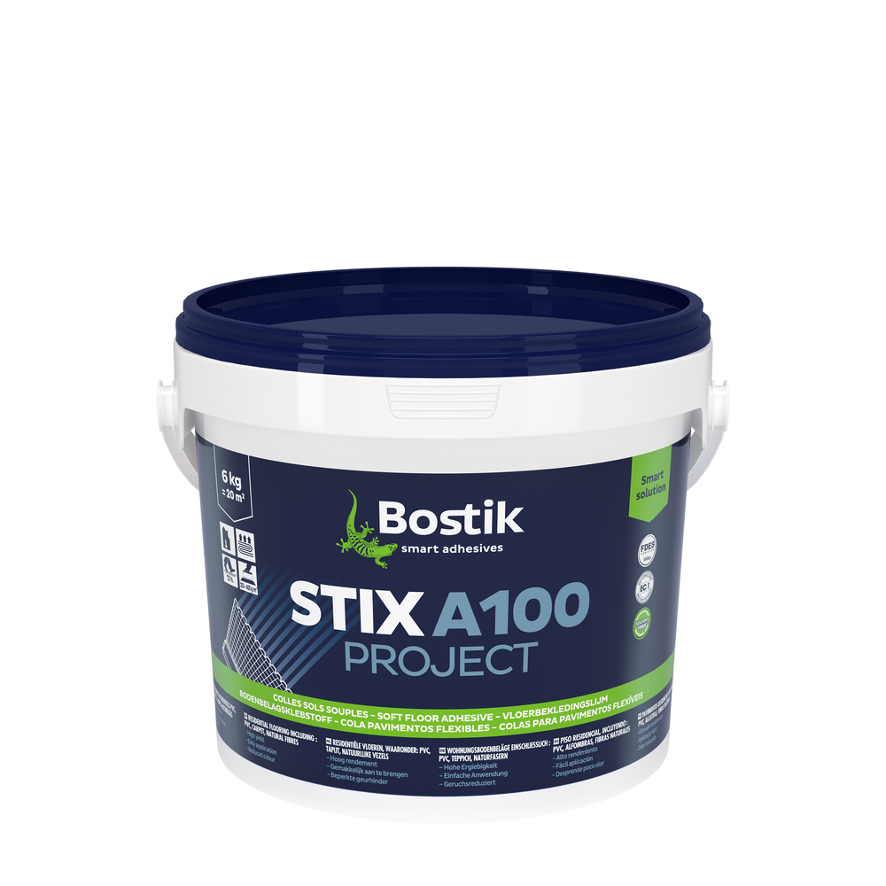 Colle acrylique Stix A100 project revêtements de sols - 20kg - BOSTIK - 30615492