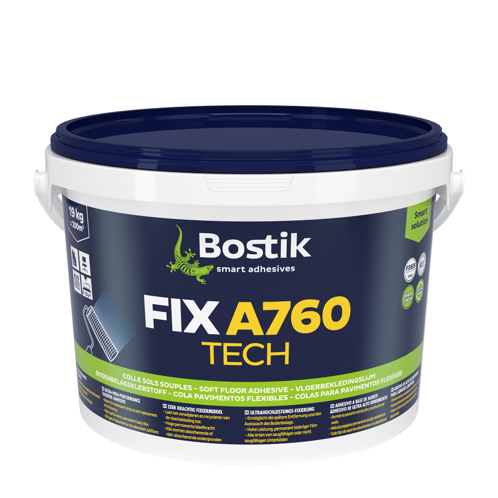Produit de maintien pour dalles plombantes Fix A760 Tech - Rosé 19kg - BOSTIK - 30615496