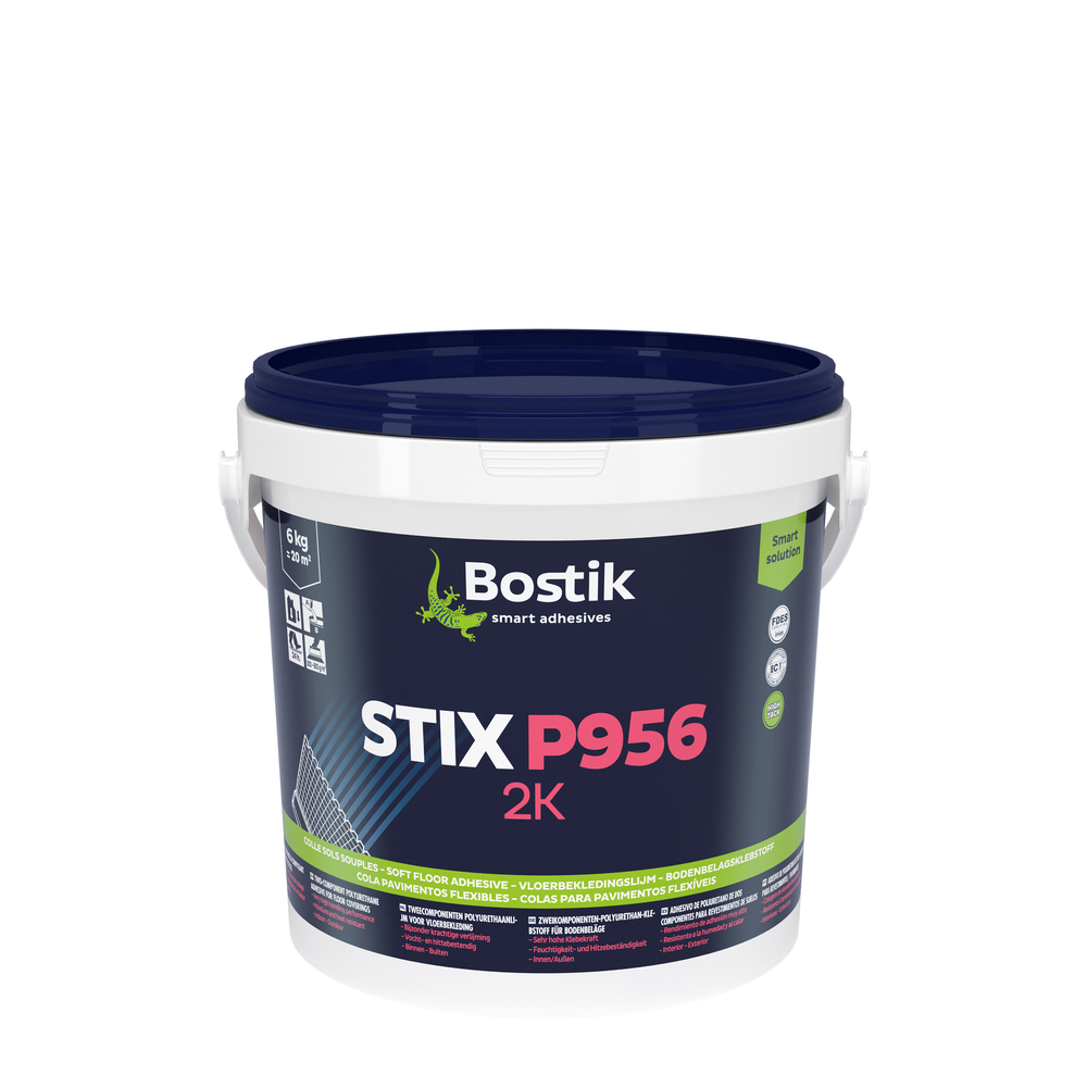 Colles réactives Stix P956 2K - Pour sols souples ou rigides - 6kg - BOSTIK - 30615713