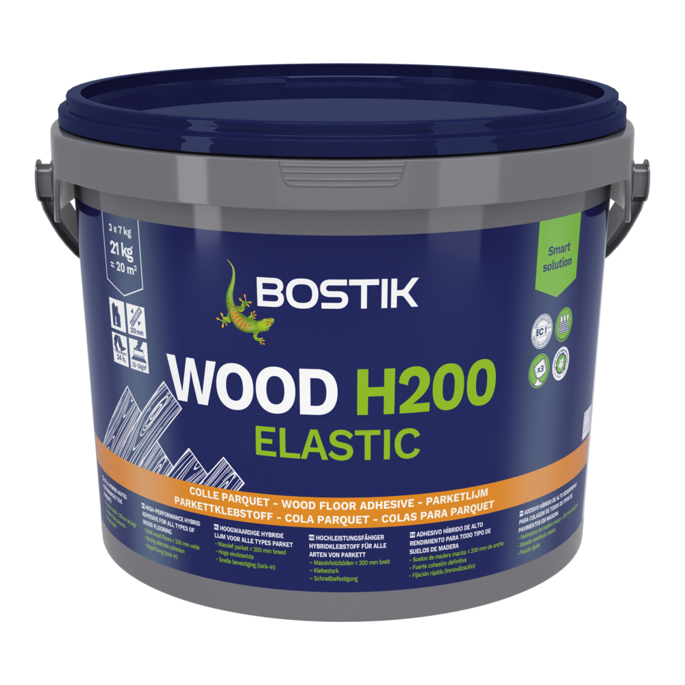 Colle MS polymere tous parquets Wood H200 elastic - Brun clair 21kg - BOSTIK - 30616473