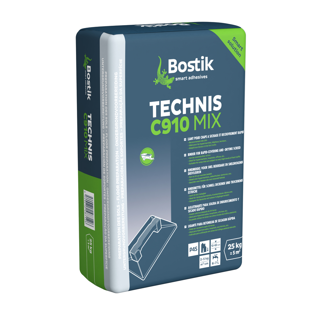 Liant pour chape Technis C910 mix - Poudre 25kg - BOSTIK - 30617956