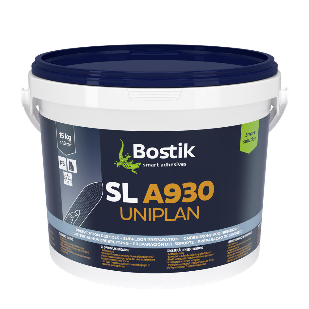 Enduit de lissage en pâte SL A930 Uniplan gris ciment - 15kg - BOSTIK - 30618765