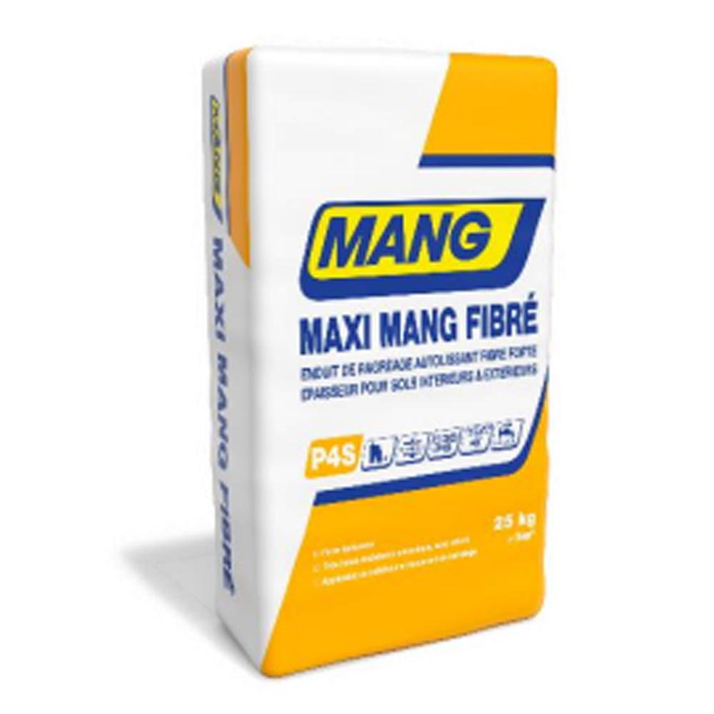 Enduit de sol P4S fibré forte épaisseur Maxi fibre - Gris 25kg - BOSTIK - 30619769