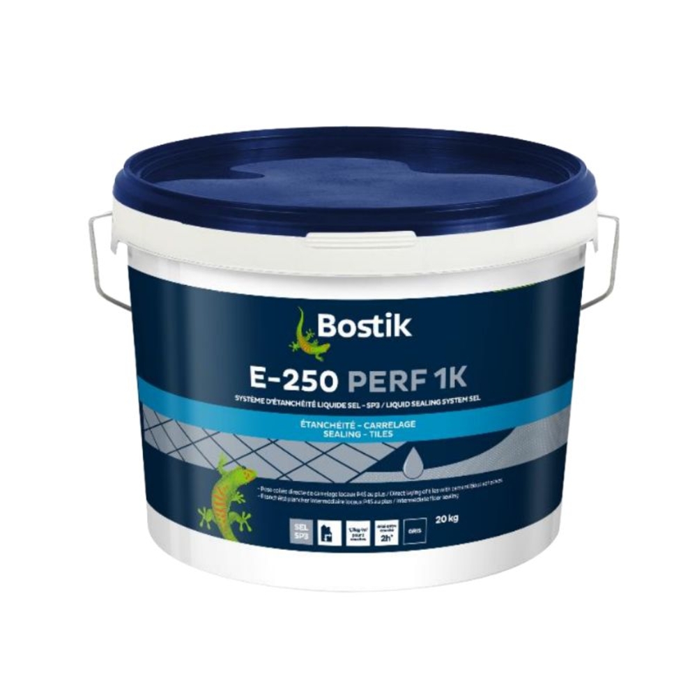 Système d’etanchéité sous carrelage E-250 PERF 1K - Pâte grise 20kg - BOSTIK - 30621677