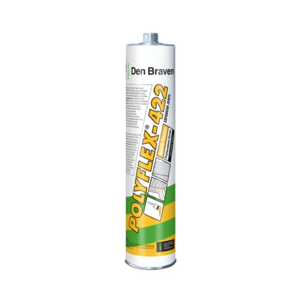 Mastic colle polyuréthane Polyflex 422 Gris - 300ml - Lot de 25 - DEN BRAVEN - 31000125