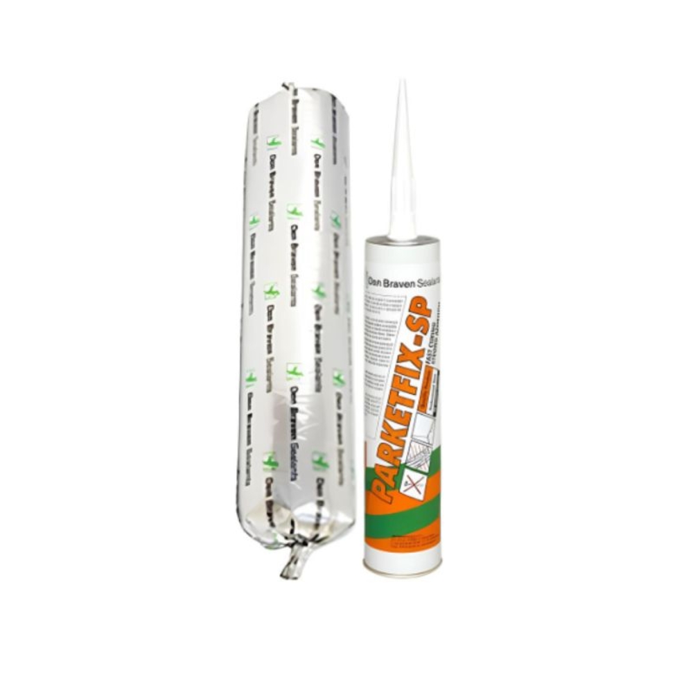 Mastic polyuréthane à haut module Parketfix SP - Brun - 600ML - Lot de 12 - DEN BRAVEN - 31000275