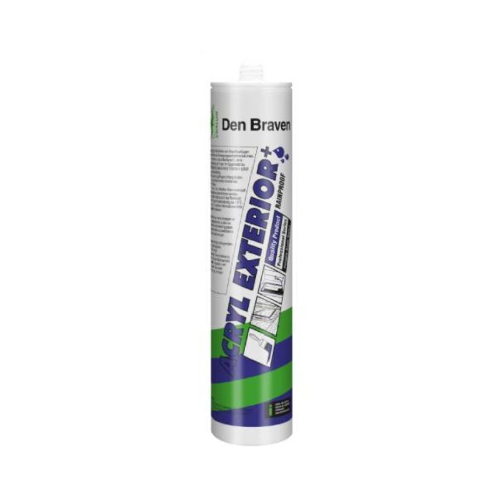 Mastic acrylique de haute qualité Acryl 306 Gris 300ml - Lot de 25 - DEN BRAVEN - 31000639