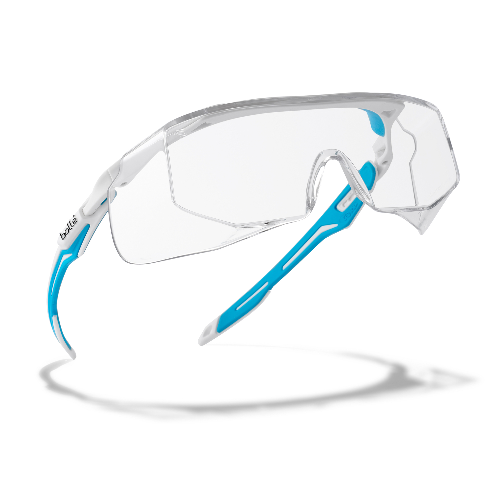 Surlunette incolore monture blanc/bleu TRYON OTG BOLLÉ SAFETY - PSOTRYO014