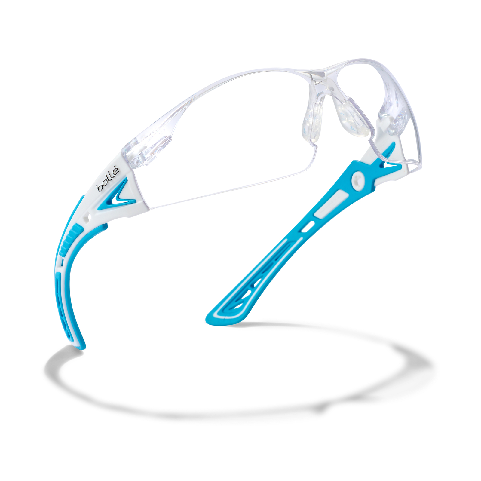 Lunette incolore monture bleu/blanche RUSH+ SMALL BOLLÉ SAFETY - PSSRUSP0862