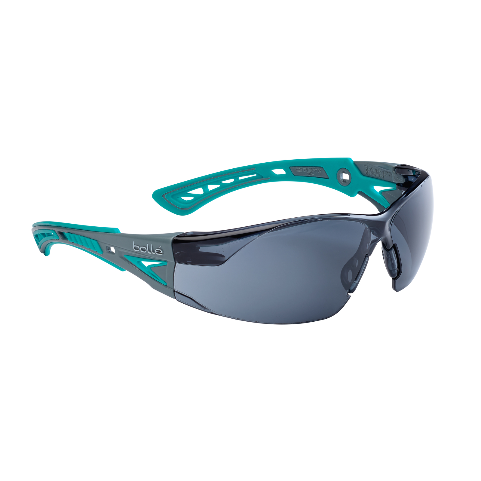 Lunette fumée monture gris/bleu RUSH+ SMALL BOLLÉ SAFETY - RUSHPSPSFG