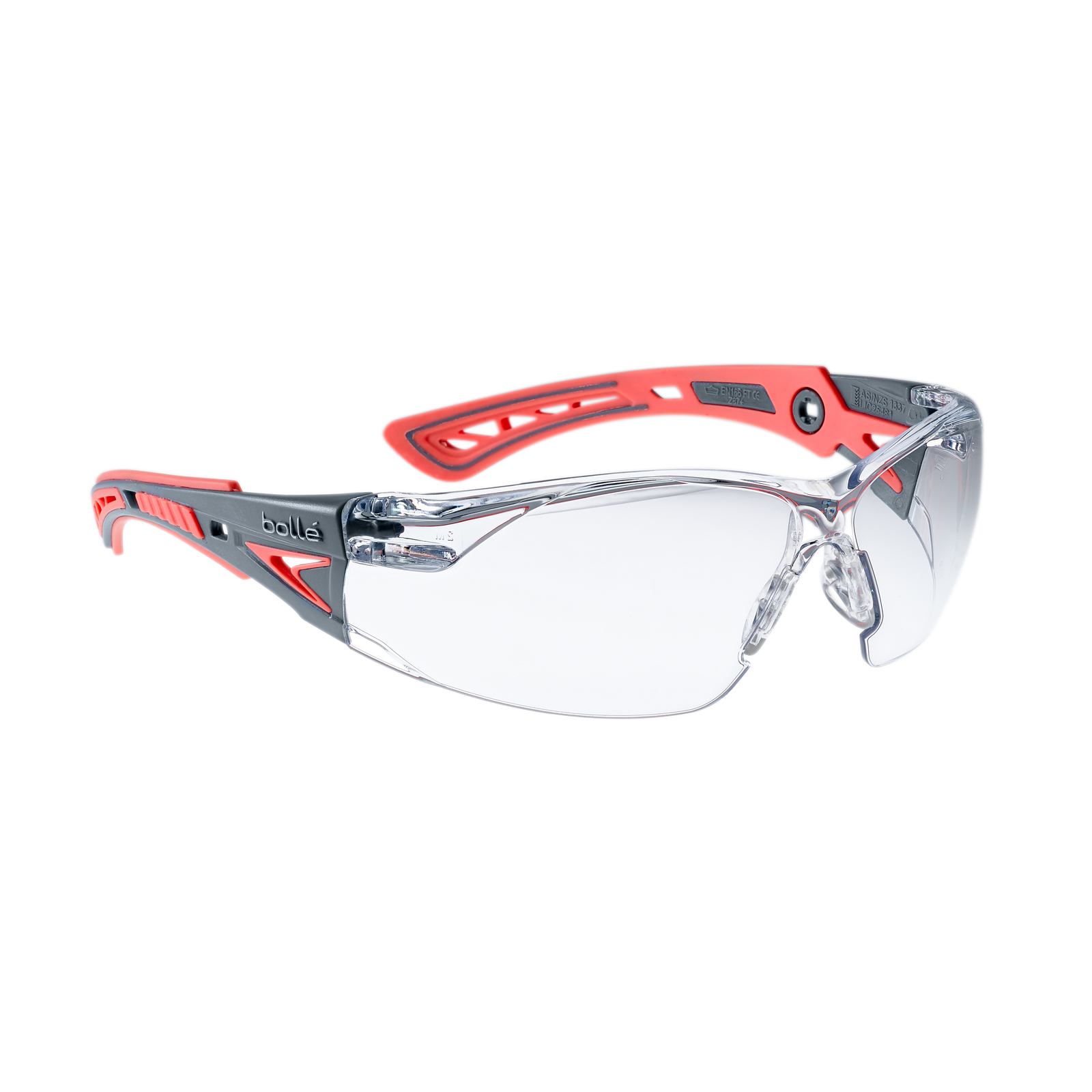 Lunette incolore monture gris/rose RUSH+ SMALL BOLLÉ SAFETY - RUSHPSPSIS