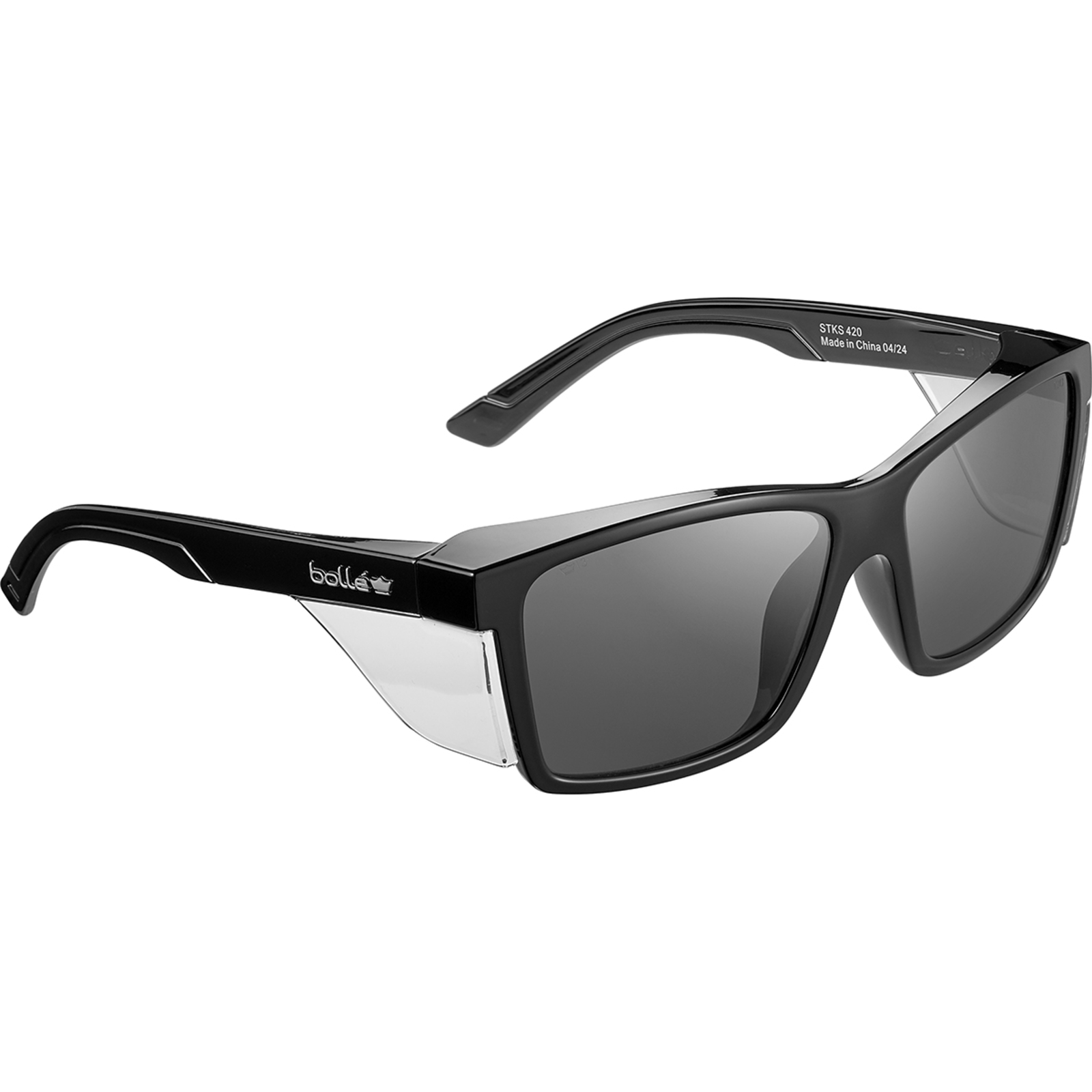 Lunettes de sécurité STKS 420 monture noire verres fumés BOLLÉ SAFETY - STK42N20E