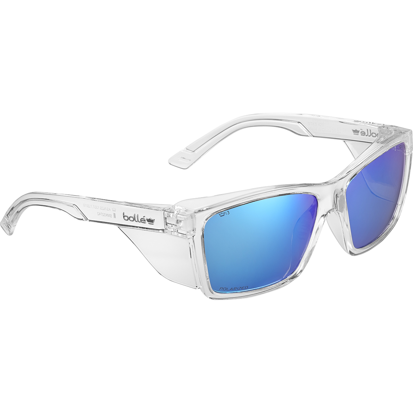 Lunettes de protection STKS 420 incolores anti-buée FLASH polarisé BOLLÉ SAFETY - STK42N55E